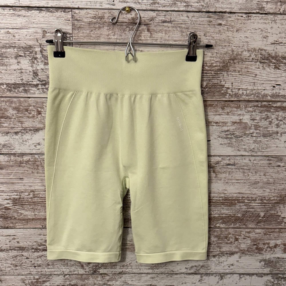 Gymshark Women's Pastel Green Bike Shorts